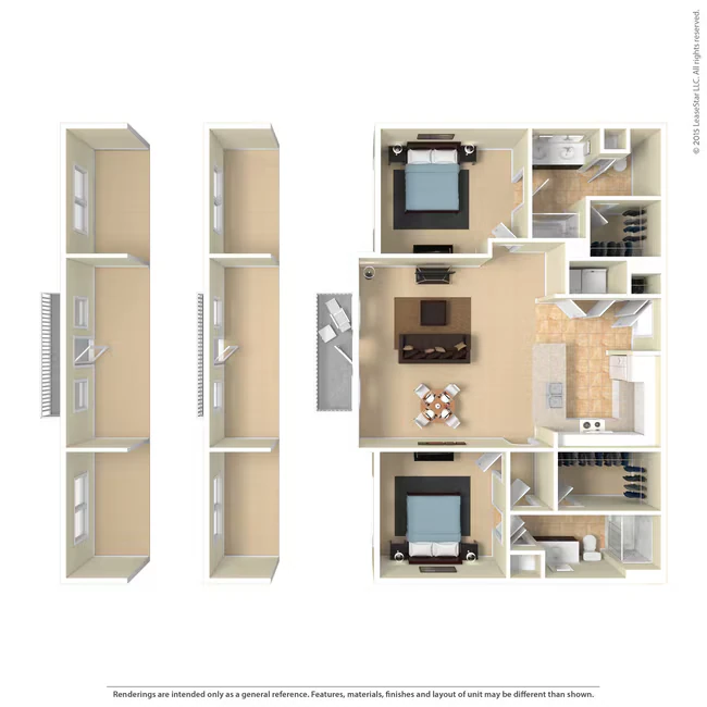 The Cache 1028 floor plan